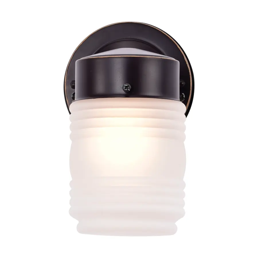Mason Jar Outdoor Wall Light with Frosted Glass - Image 4