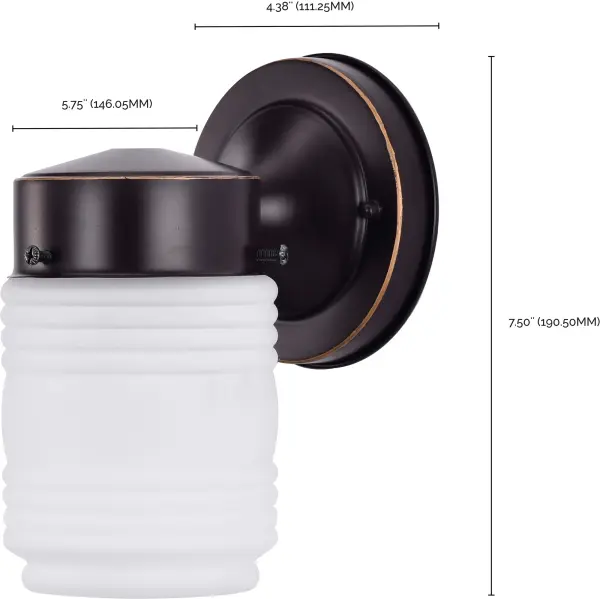 Mason Jar Outdoor Wall Light with Frosted Glass - Image 7