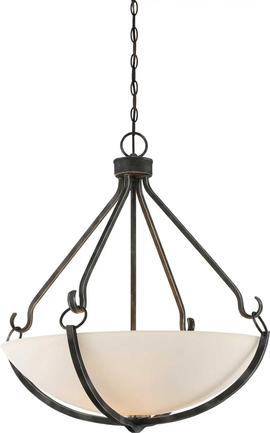 Sophisticated 4-Light Pendant with Elegant Two-Tone Finish - Image 1
