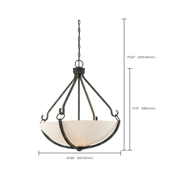 Sophisticated 4-Light Pendant with Elegant Two-Tone Finish - Image 2