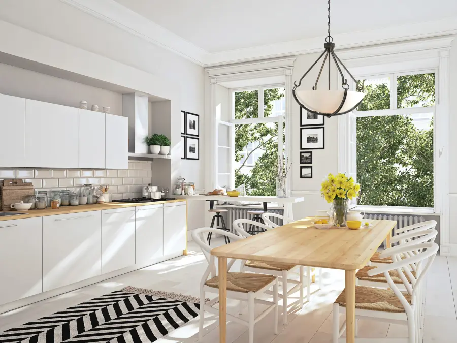 Sophisticated 4-Light Pendant with Elegant Two-Tone Finish - Image 3