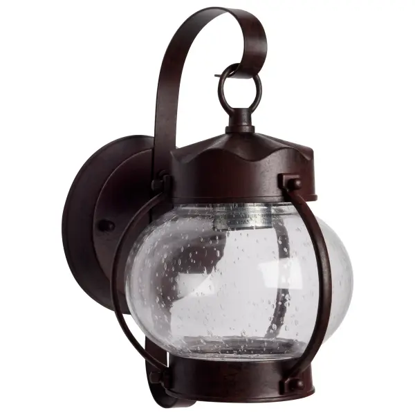 Onion Lantern 1-Light Outdoor Wall Sconce with Clear Seeded Glass - Image 3
