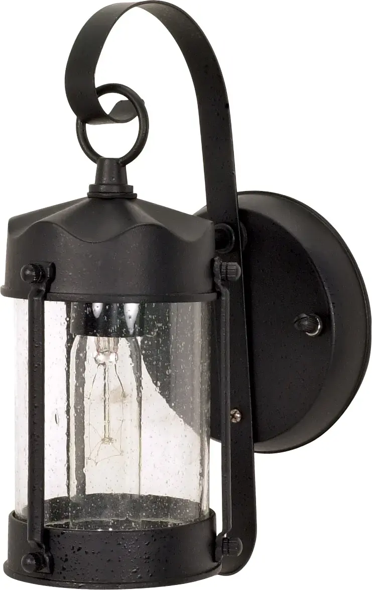 Piper 11" Outdoor Wall Lantern with Clear Seed Glass