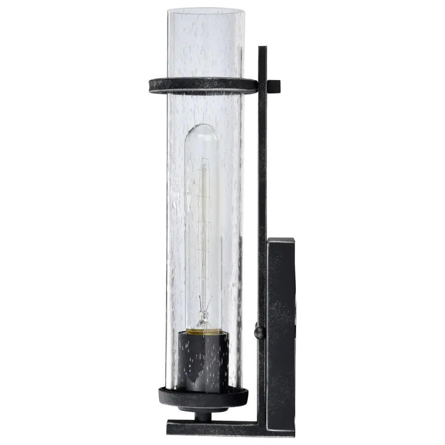 Donzi Single Light Vanity Fixture in Iron Black - Image 3