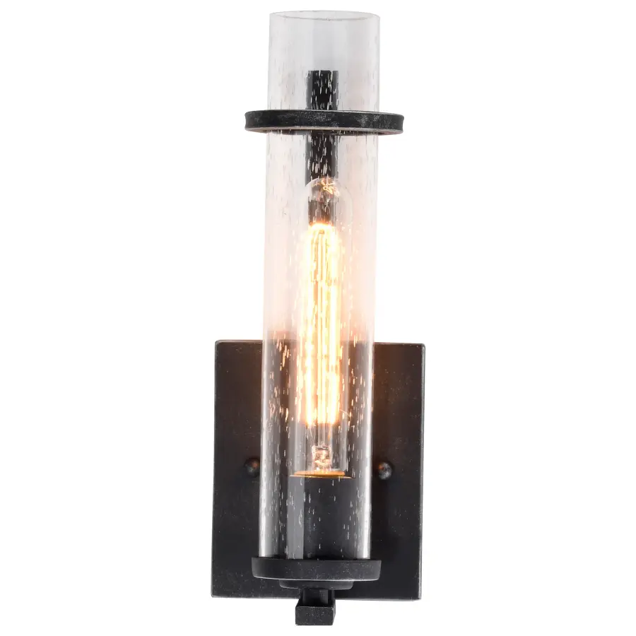 Donzi Single Light Vanity Fixture in Iron Black - Image 6