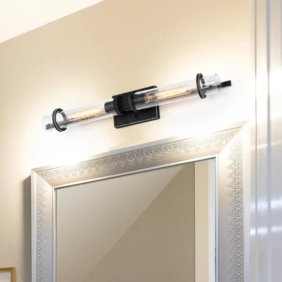 Donzi 2-Light Vanity Fixture in Iron Black - Image 11