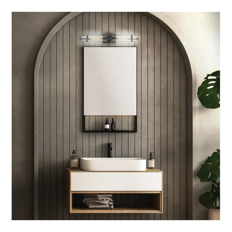 Donzi 2-Light Vanity Fixture in Iron Black - Image 12