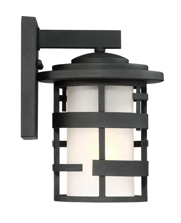 Lansing 10" Outdoor Wall Lantern with Etched Glass - Image 4