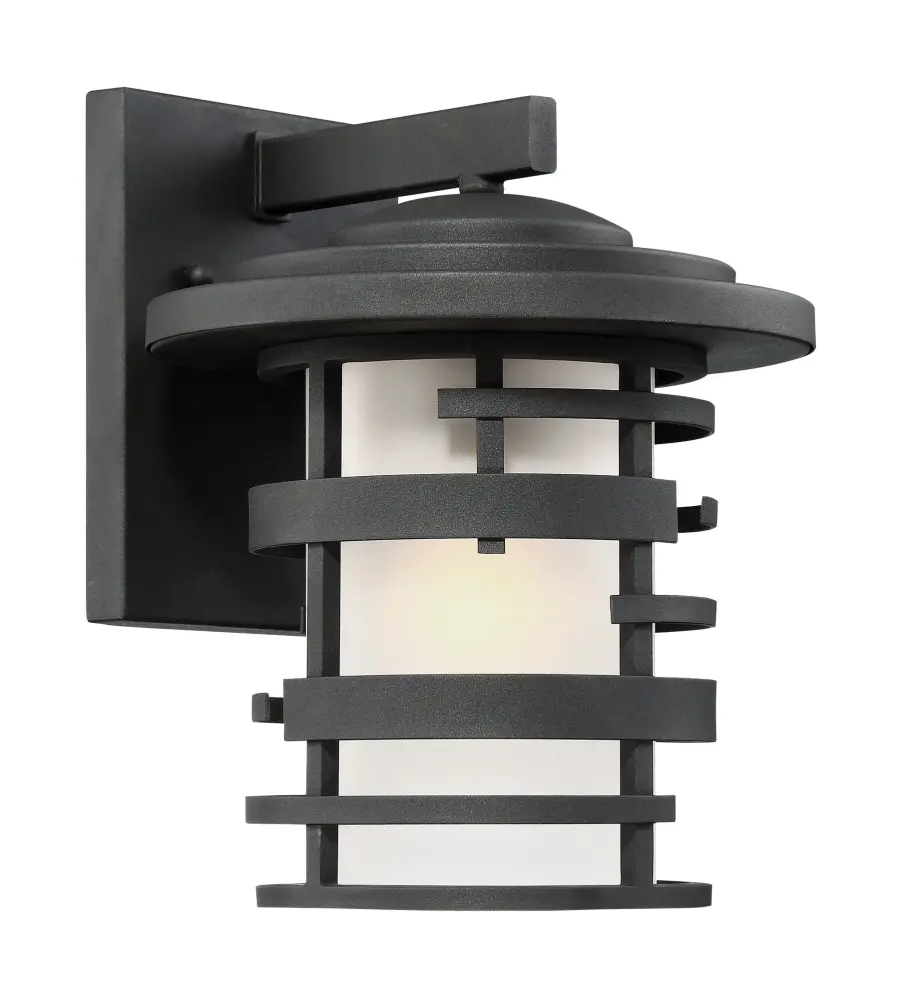Lansing 12" Outdoor Wall Lantern with Etched Glass - Image 3