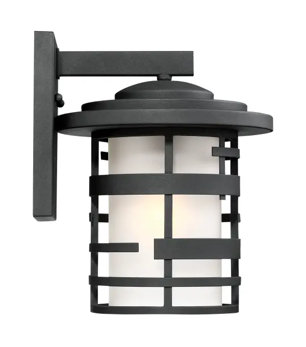 Lansing 12" Outdoor Wall Lantern with Etched Glass - Image 4