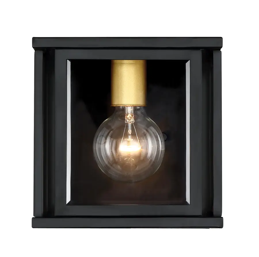 Elegant Traditional Wall Sconce with Timeless Beveled Glass Detail - Image 1