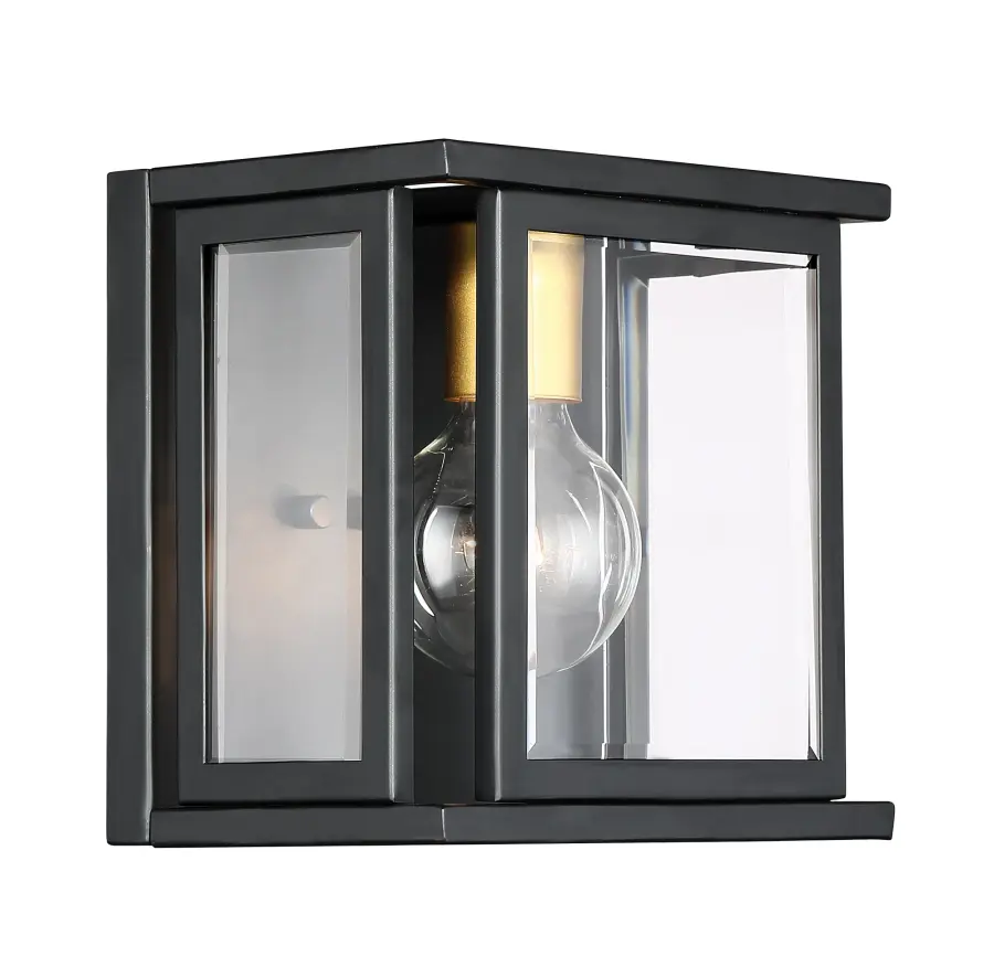 Elegant Traditional Wall Sconce with Timeless Beveled Glass Detail - Image 3
