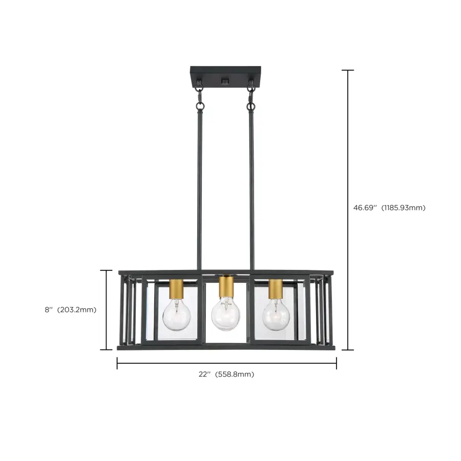Elegant Traditional Pendant with Timeless Beveled Glass Design - Image 5