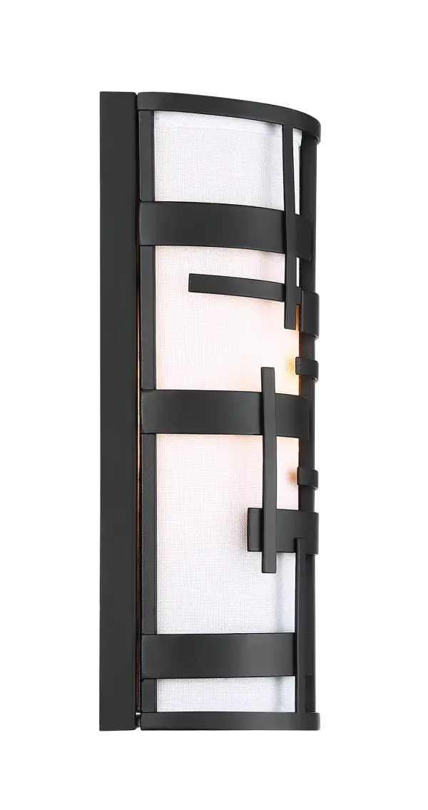 Lansing 2-Light Wall Sconce with White Fabric Shade - Image 4