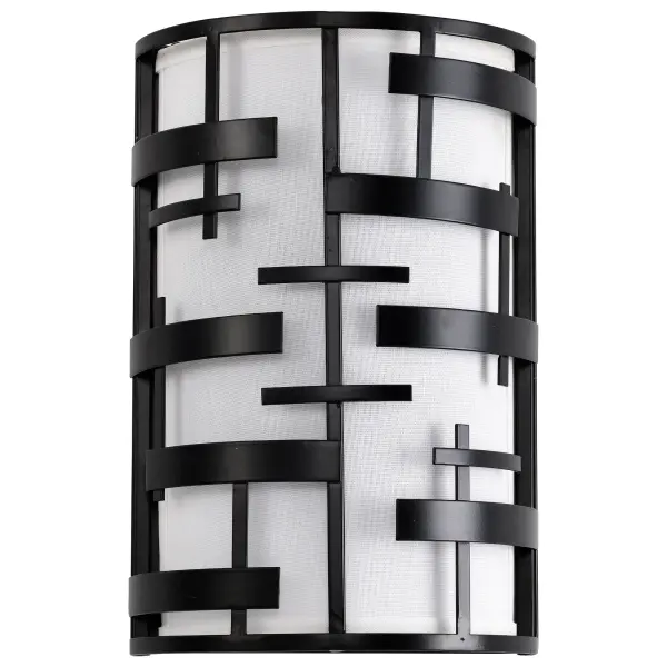 Lansing 2-Light Wall Sconce with White Fabric Shade - Image 6