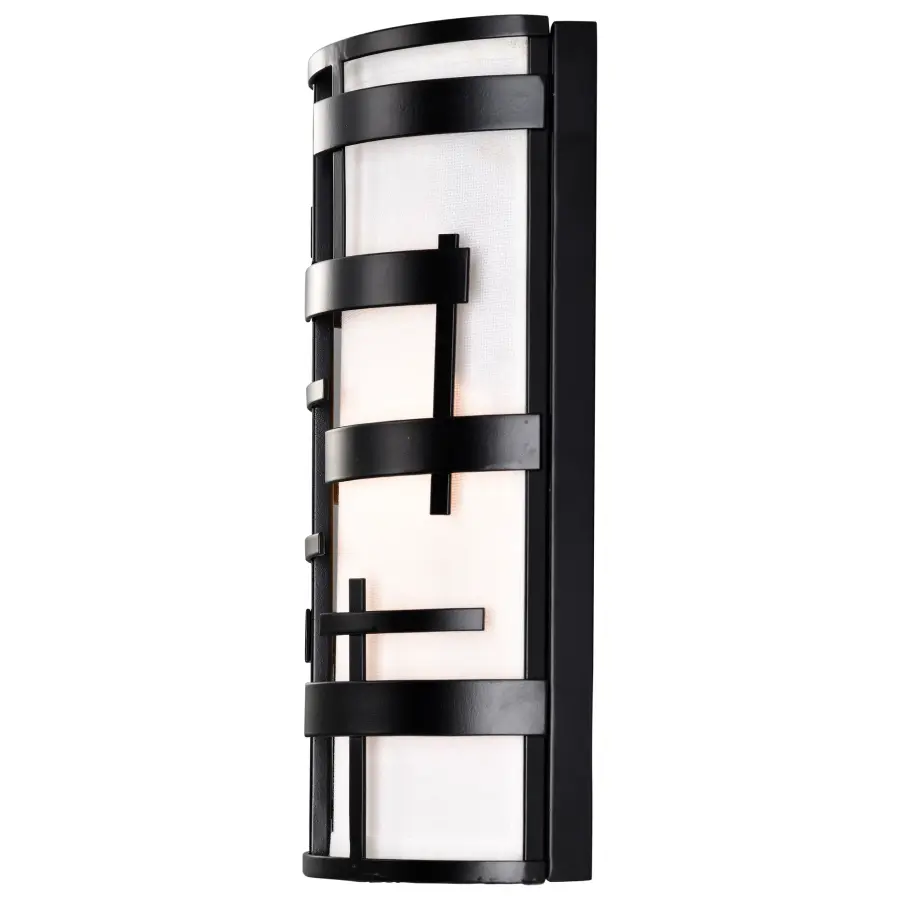 Lansing 2-Light Wall Sconce with White Fabric Shade - Image 7
