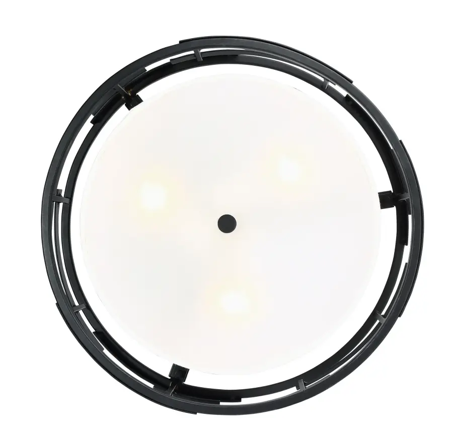 Lansing 3-Light Semi-Flush Mount with White Fabric Shade - Image 5