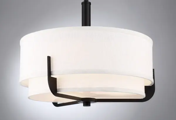 Frankie 3-Light Pendant in Aged Bronze with White Glass - Image 4