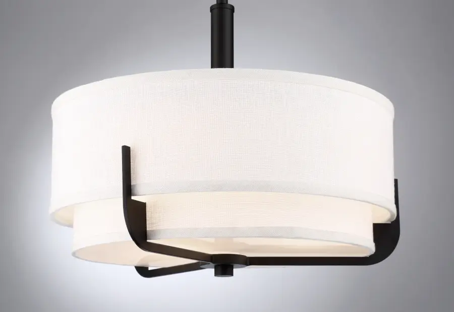Frankie 3-Light Pendant in Aged Bronze with White Glass - Image 4