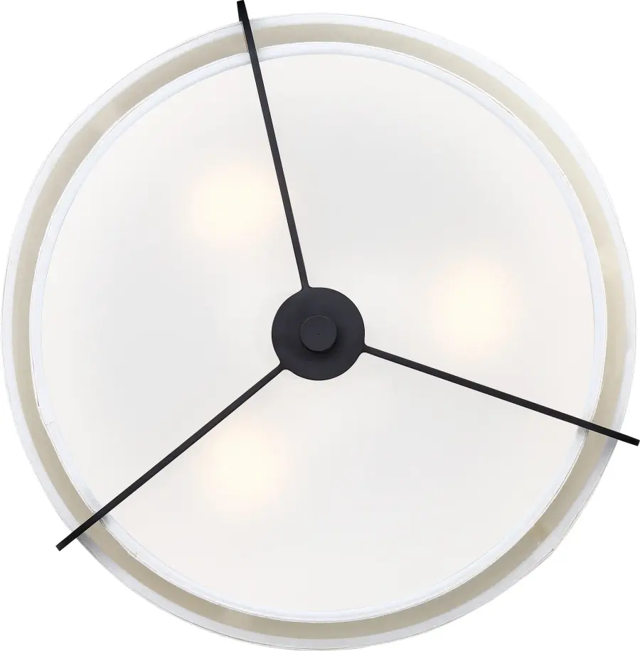 Frankie 3-Light Semi-Flush Mount in Aged Bronze - Image 4