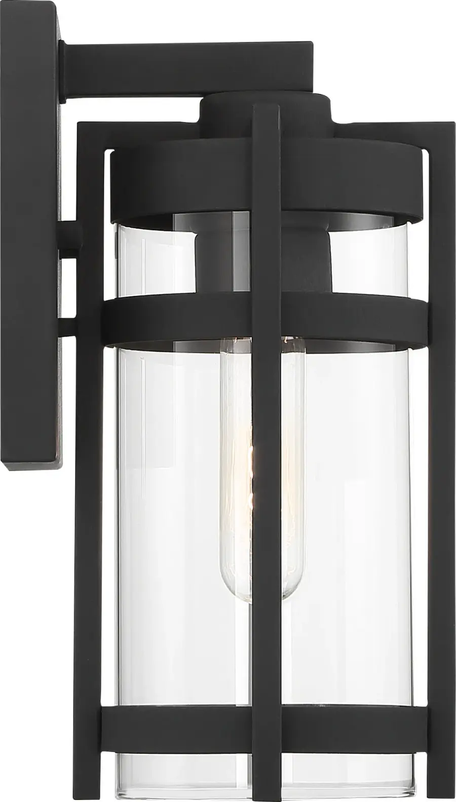 Tofino Small Outdoor Wall Lantern in Textured Black - Image 2