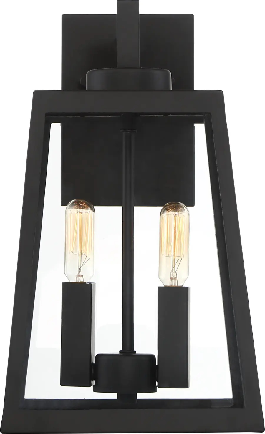 Halifax 2-Light Medium Outdoor Lantern in Matte Black - Image 2