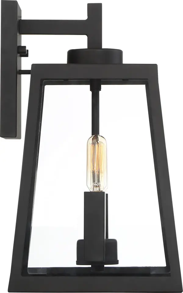 Halifax 2-Light Medium Outdoor Lantern in Matte Black - Image 4