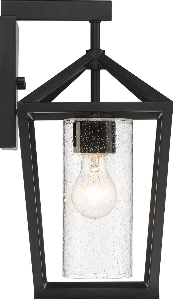 Hopewell Medium Outdoor Lantern in Matte Black - Image 3