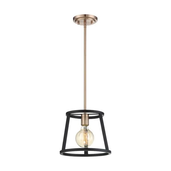 Chassis Mini Pendant - Copper Brushed Brass & Matte Black - Image 1