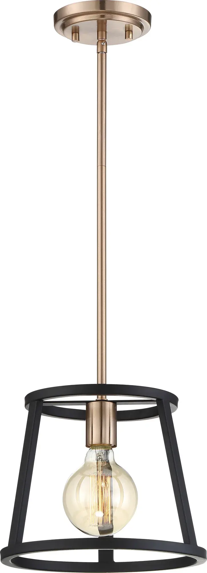 Chassis Mini Pendant - Copper Brushed Brass & Matte Black - Image 2