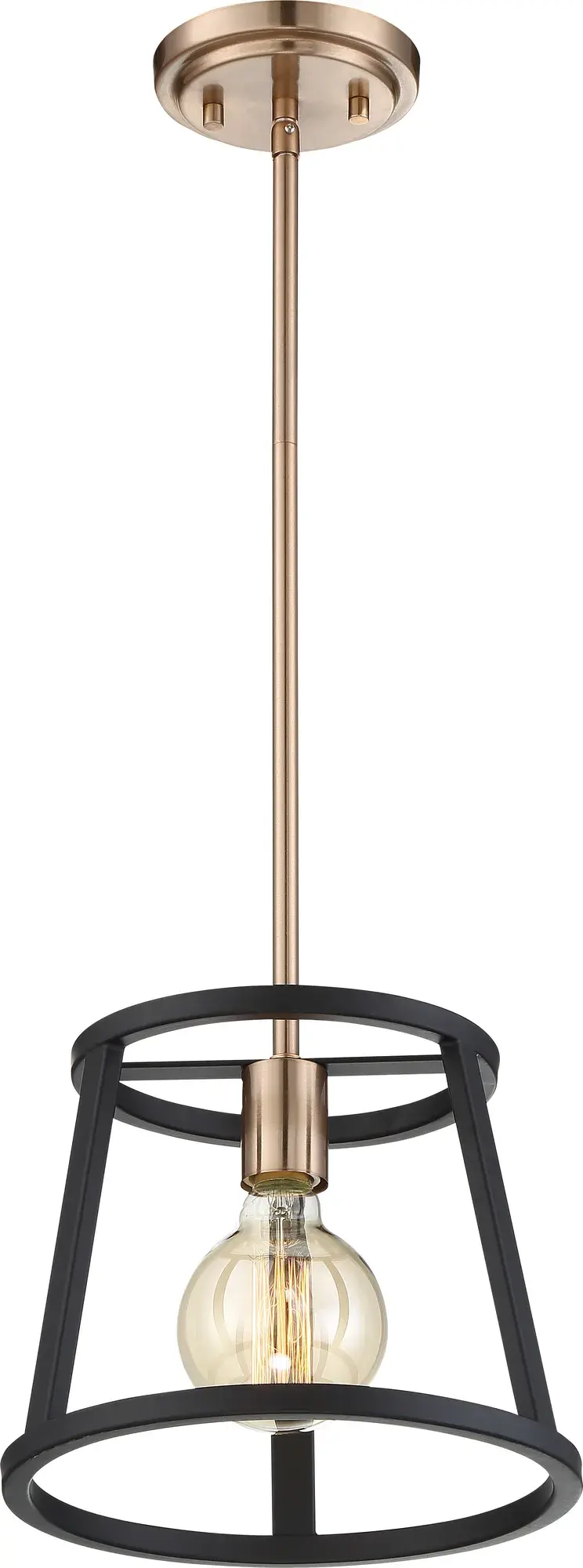 Chassis Mini Pendant - Copper Brushed Brass & Matte Black - Image 3