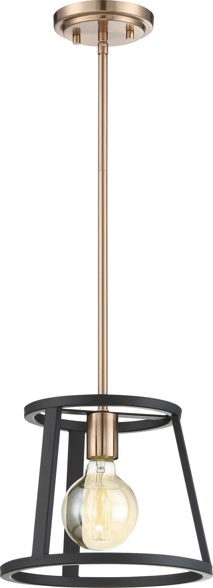 Chassis Mini Pendant - Copper Brushed Brass & Matte Black - Image 4
