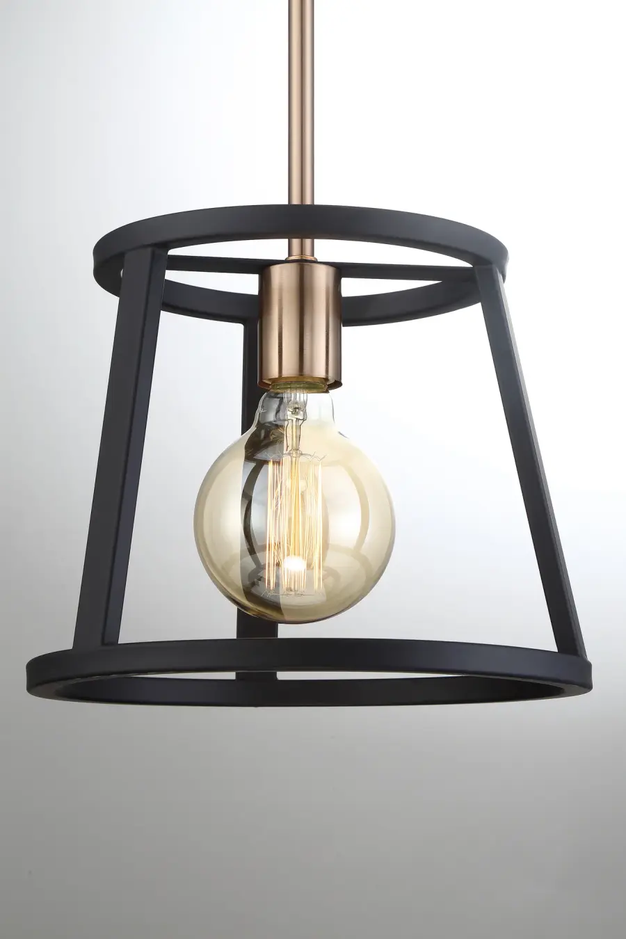 Chassis Mini Pendant - Copper Brushed Brass & Matte Black - Image 5