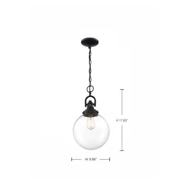 Skyloft Single Light Pendant with Clear Glass - Image 7