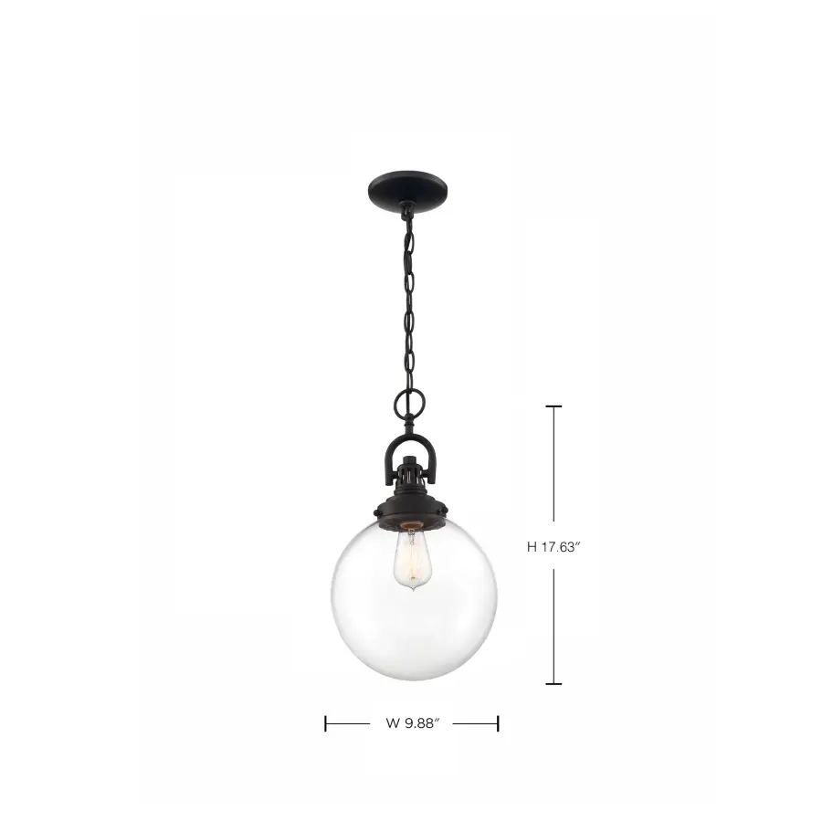Skyloft Single Light Pendant with Clear Glass - Image 7