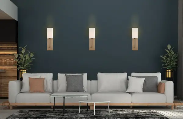 Vesey 1-Light Wall Sconce in Burnished Brass with White Linen Shade - Image 11