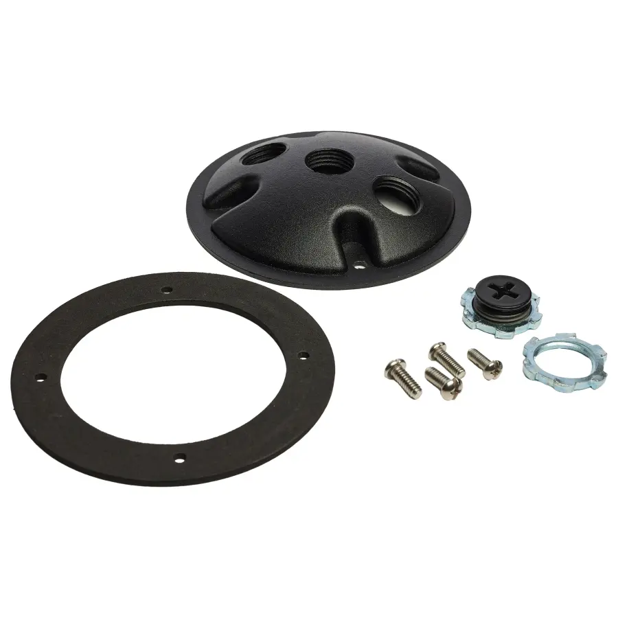 1-Light Die Cast Mounting Plate in Matte Black - Image 1
