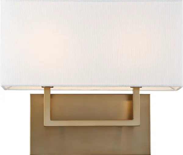 Tribeca 2-Light Vanity Sconce in Burnished Brass - Image 2