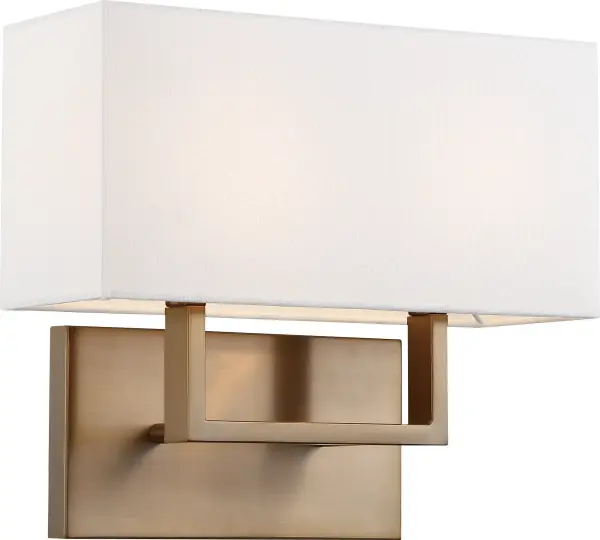 Tribeca 2-Light Vanity Sconce in Burnished Brass - Image 3