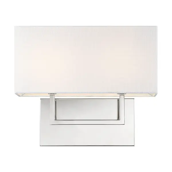 Tribeca 2-Light Vanity Sconce in Polished Nickel - Image 1