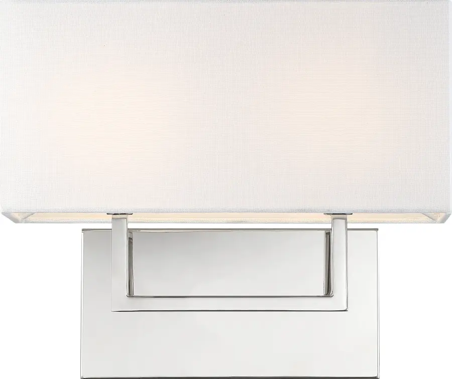 Tribeca 2-Light Vanity Sconce in Polished Nickel - Image 2