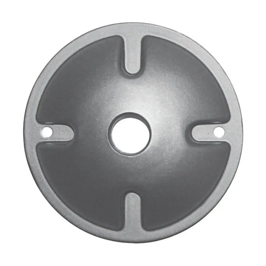 1-Light Die Cast Mounting Plate in Light Gray - Image 1