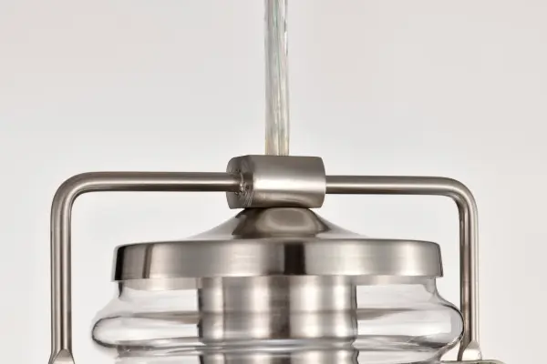 Antebellum Mini Pendant - Brushed Nickel with Clear Glass - Image 11
