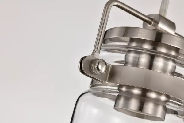 Antebellum Mini Pendant - Brushed Nickel with Clear Glass - Image 10