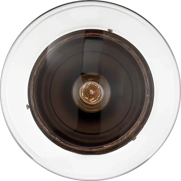 Chantecleer Semi-Flush Mount - Matte Black with Clear Glass - Image 5
