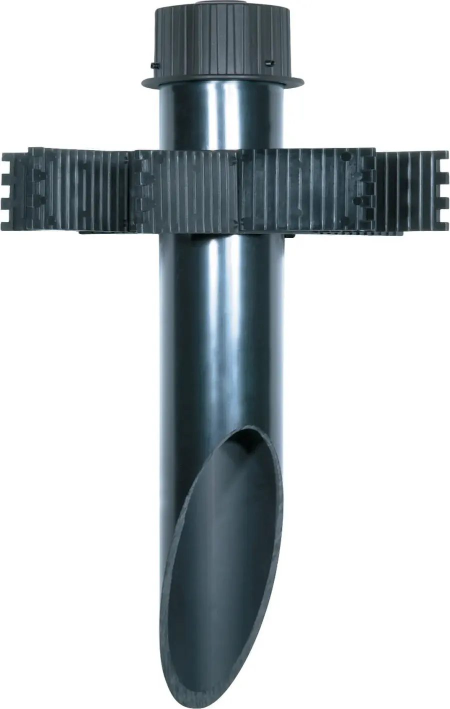 3" PVC Mounting Post in Dark Gray - Image 1