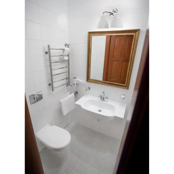 Sloan 2-Light Vanity in Polished Nickel with Matte White Shade - Image 5