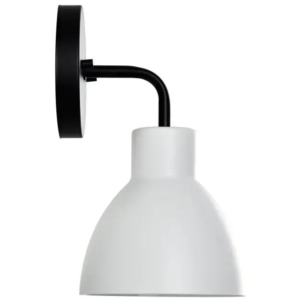 Sloan 1-Light Vanity Sconce in Matte Black with White Shade - Image 8