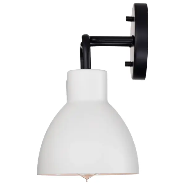 Sloan 2-Light Vanity in Matte Black with White Shade - Image 5