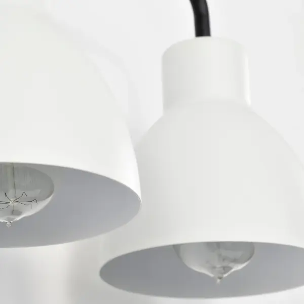 Sloan 3-Light Vanity in Matte Black with White Shade - Image 12